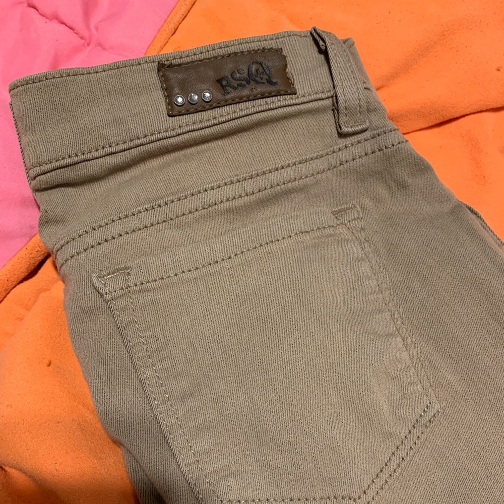 Khaki skinny jeans